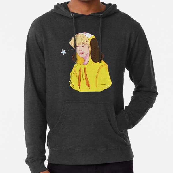 Jimin yellow hoodie discount