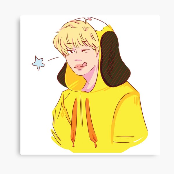 jimin yellow hoodie