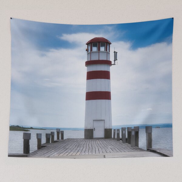 Item preview, Faro de Podersdorf, Austria: el emblemático muelle del lago Neusiedler See designed and sold by RastislavS.