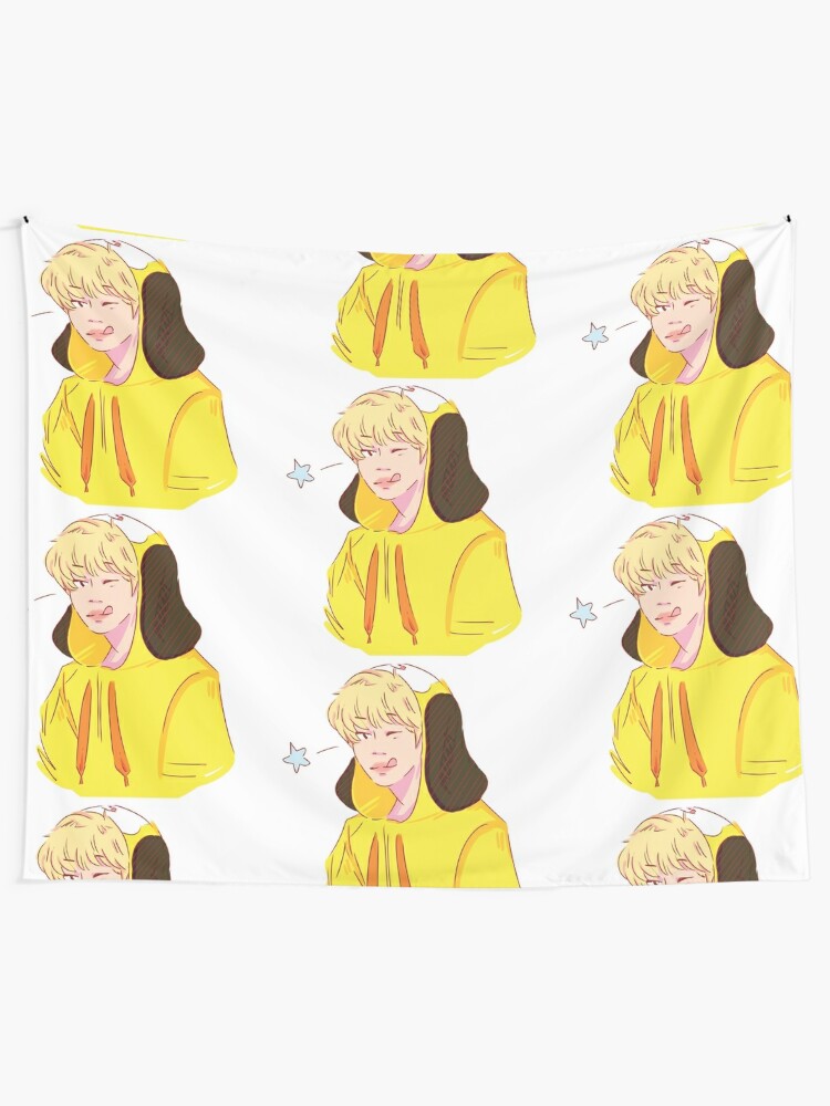 jimin yellow hoodie