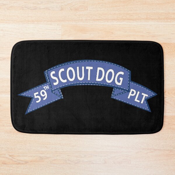 Item preview, Army - 59th Infantry Scout Dog Platoon - Blue Tab X 300 designed and sold by Military Insignia Products.