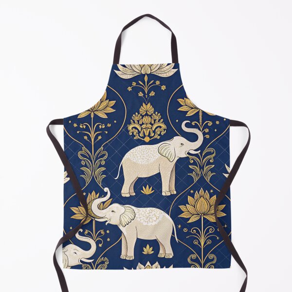 Item preview, Elephants with raised trunks surrounded by lotus flowers . designed and sold by Lucky 777.