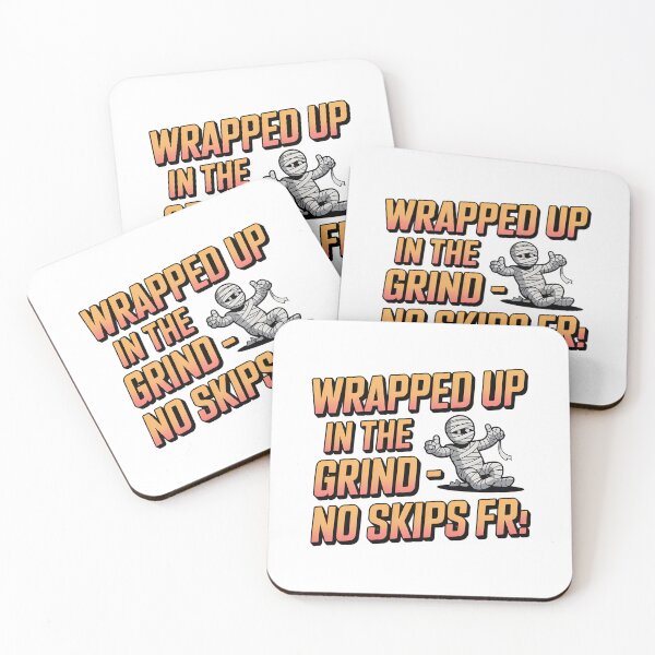Item preview, Wrapped Up In The Grind No Skips Halloween Gift - Funny Mummy Hustle Culture  Gift Tee designed and sold by AnnDesignStudio.