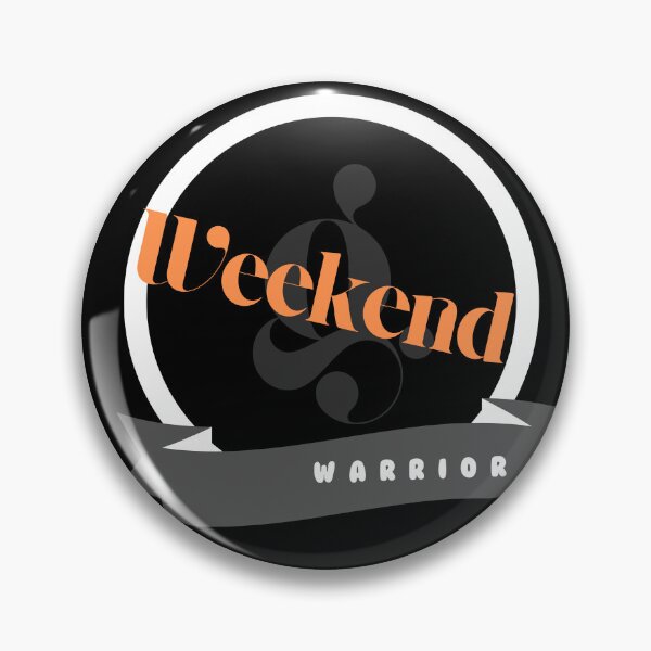 Item preview, Weekend Warrior | Bold Minimalist Typography Design designed and sold by GoldenModels.