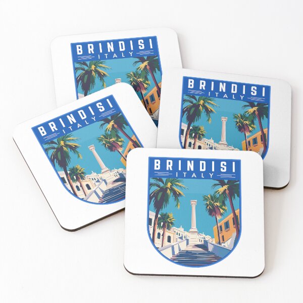 Item preview, Brindisi in Italy Travel Art Badge designed and sold by MaateoDesign.