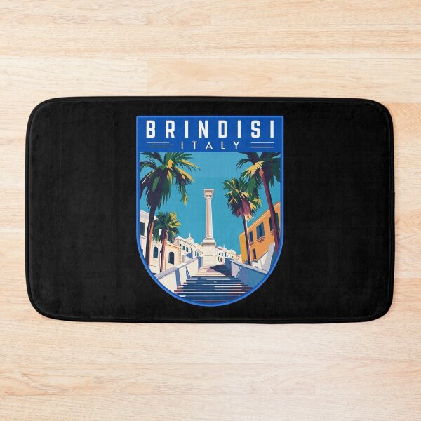 Item preview, Brindisi in Italy Travel Art Badge designed and sold by MaateoDesign.