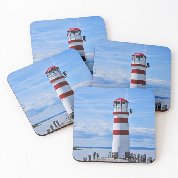 Item preview, Podersdorf Lighthouse Austria – Pier with Bicycles at Neusiedler See designed and sold by RastislavS.