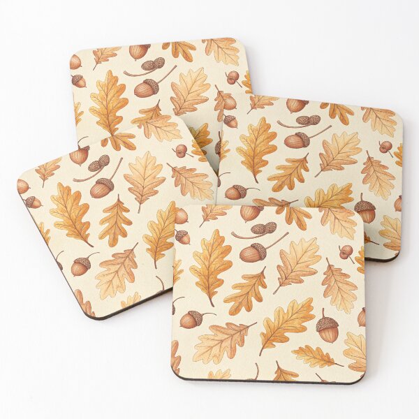 Item preview, Acorns and oak leaves , autumn tones . designed and sold by Lucky 777.