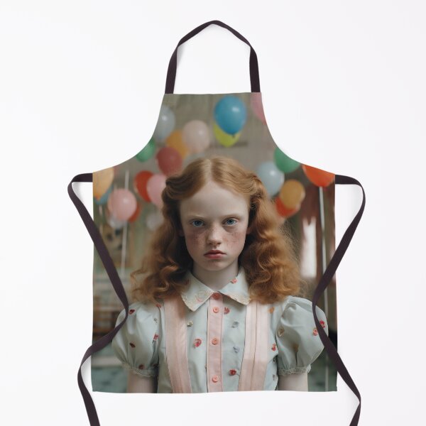 Item preview, Red-haired girl at a balloon party designed and sold by anytka.