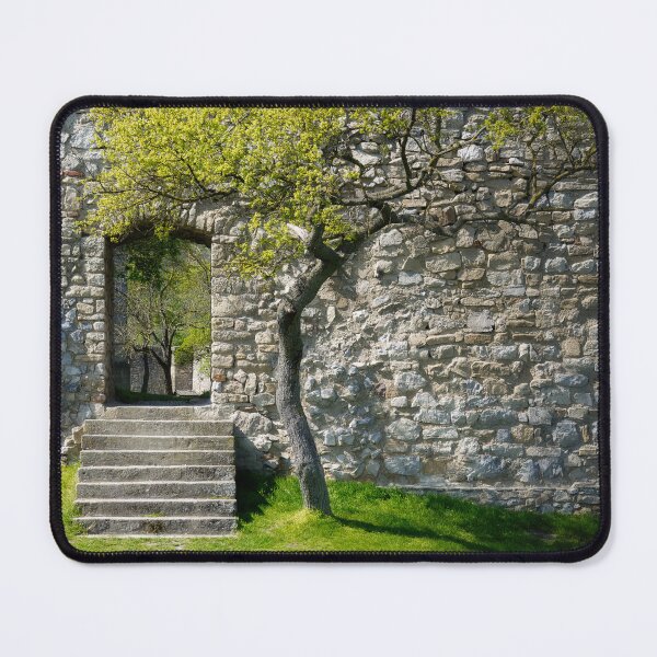 Item preview, Hainburg Castle Wall with Stone Arch and Tree – Austria designed and sold by RastislavS.