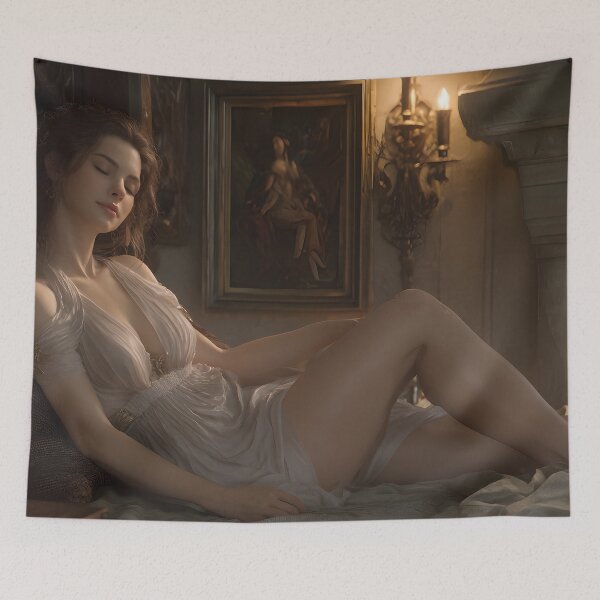 Item preview, Serene Reverie by the Fireside designed and sold by oanaunciuleanu.