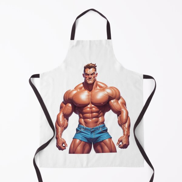 Item preview, Ultra Jacked Hero – Hyper Muscular Power Pose Illustration designed and sold by ForeverPrintsOK.