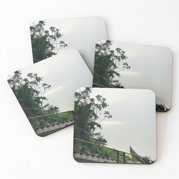 Item preview, Canoe in the still amazon river on a Misty morning in the month of June.  designed and sold by ninjapineapple.