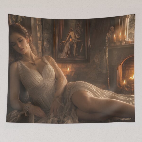 Item preview, Serene Reverie by the Fireside designed and sold by oanaunciuleanu.