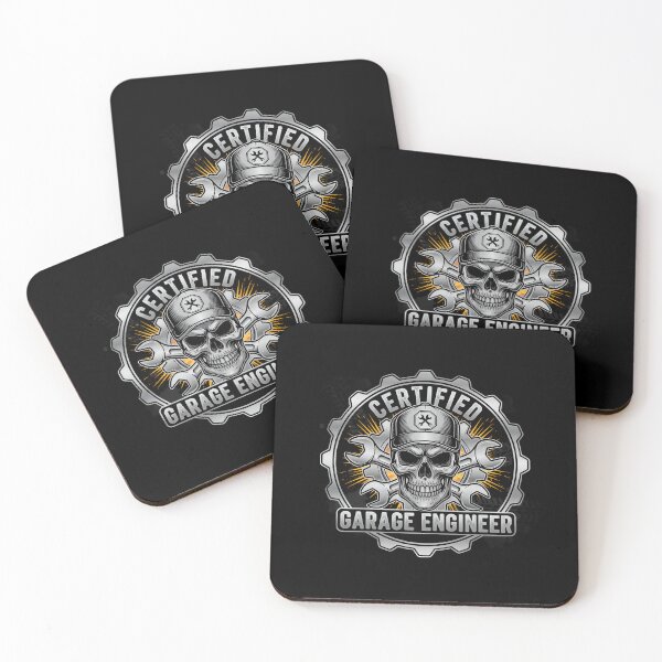 Item preview, Certified Garage Engineer - Ultimate Mechanic's Skull Emblem designed and sold by DMNindustries.