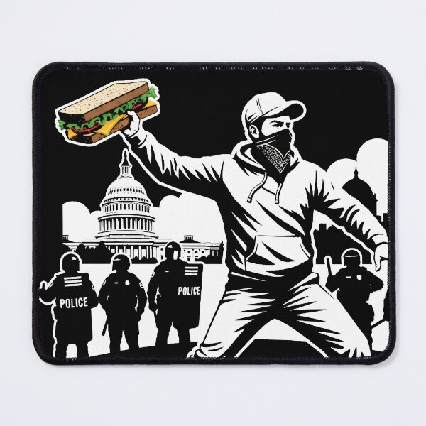 Item preview, Free DC Sandwich Guy Political Protest Art Poster designed and sold by AV.