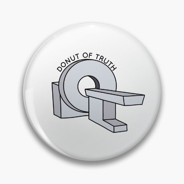 Item preview, Donut of Truth - Funny CT Scan Sticker designed and sold by Doctor Michaela.