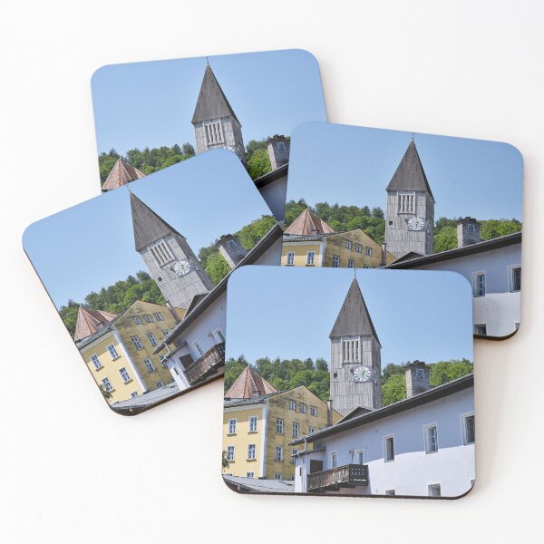 Item preview, Church Tower and Traditional Houses – Hallein Austria designed and sold by RastislavS.