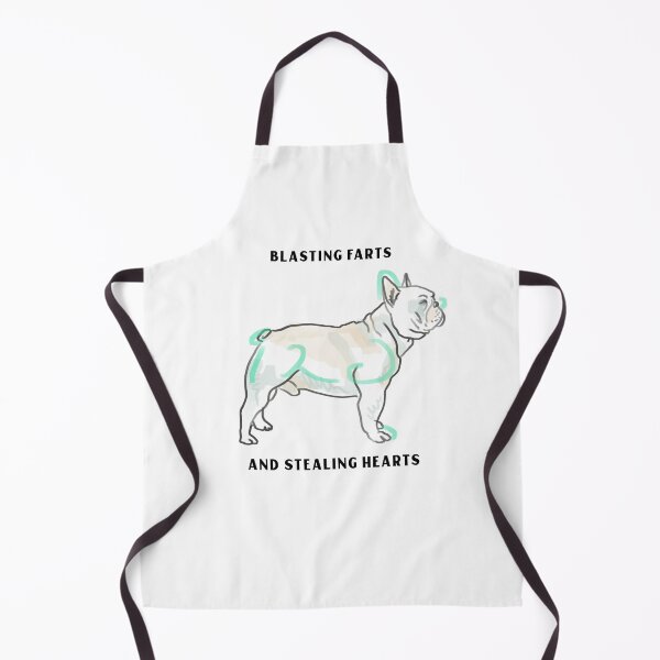 Item preview, French Bulldog Funny Farts and Hearts Dark designed and sold by designsbykrem.