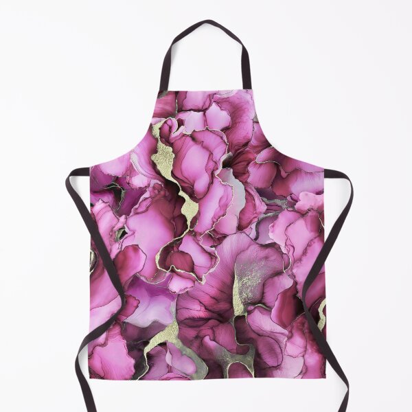 Item preview, Eclectic Flow Marbled Alcohol Ink Fuchsia Pink Gold designed and sold by artsandsoul.