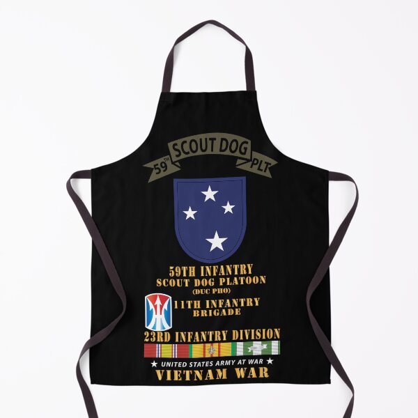 Item preview, Army - 59th Infantry Scout Dog Platoon, 11th Inf Bde, 23rd Inf Div - VN SVC X 300 designed and sold by Military Insignia Products.