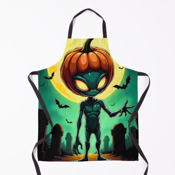 Item preview, Alien Pumpkin Head – Halloween Grey Alien designed and sold by OrbitTrend.