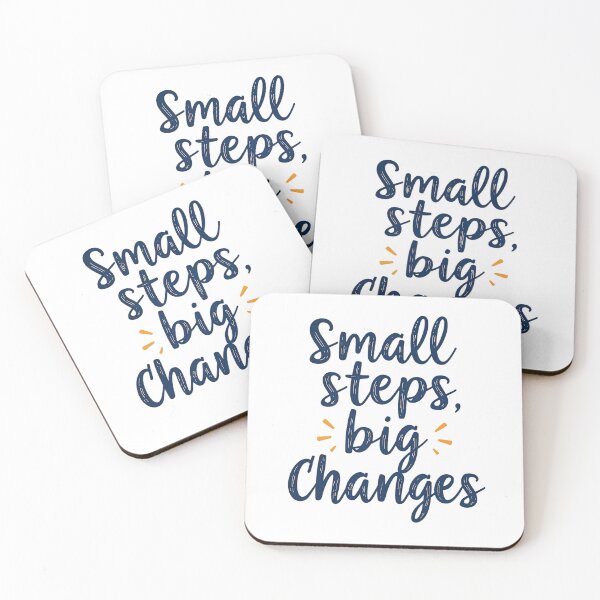 Item preview, Small Steps, Big Changes | Positive Growth Quote designed and sold by CraftedByEva.