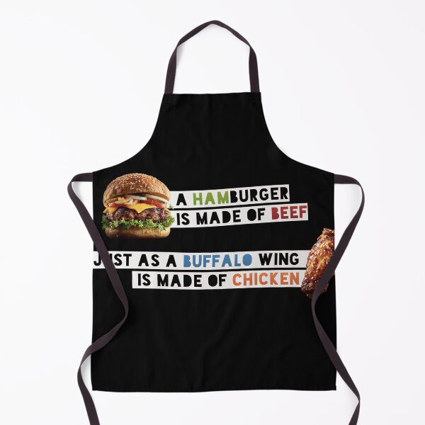 Item preview, Hamburger is Made of Beef & a Buffalo Wing is Made of Chicken designed and sold by Geek Gobbledygook.