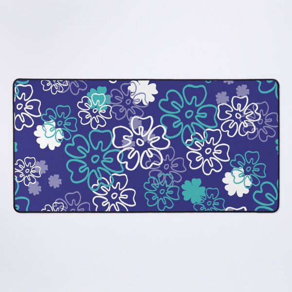 Item preview, Fresh Blue and Green Flowers Seamless Repeat designed and sold by Sharon Schwalbe.