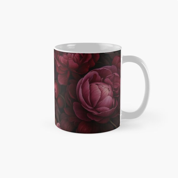 Item preview, Victorian Grandeur Large Flowers Burgundy Red designed and sold by artsandsoul.
