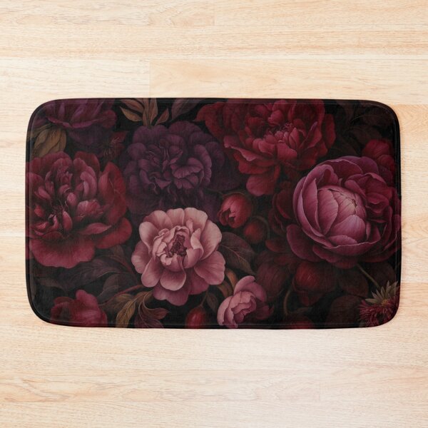 Item preview, Victorian Grandeur Large Flowers Burgundy Red designed and sold by artsandsoul.