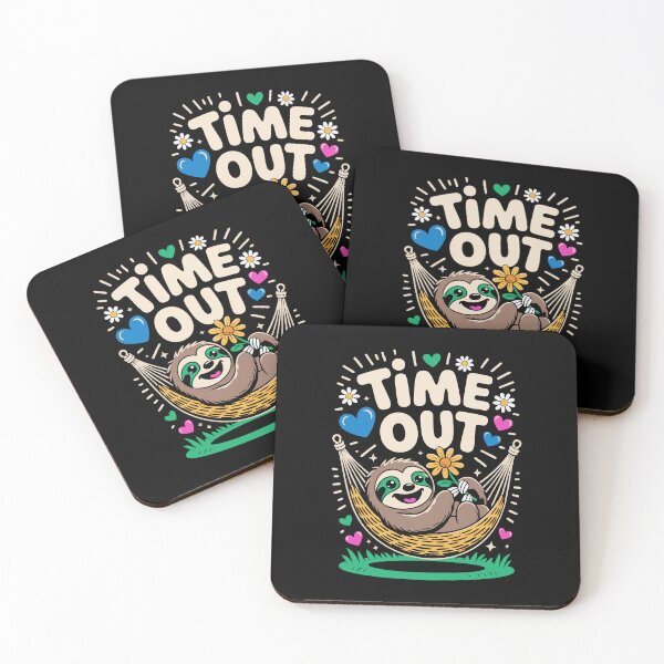 Item preview, Time Out: A Cute & Relaxing Sloth Graphic designed and sold by 89BLACK.