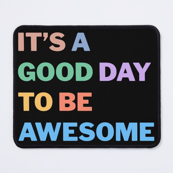 Item preview, Good Day To Be Awesome colorful saying,Motivational Gift for Friends, Cool Gift for everyone, Awesome Day,colors lovers, Vintage Retro colors, Pastel, Inspiration Quotes, Wise, Optimistic, Good Day designed and sold by Fashion Art Gifts ⭐⭐⭐⭐⭐.