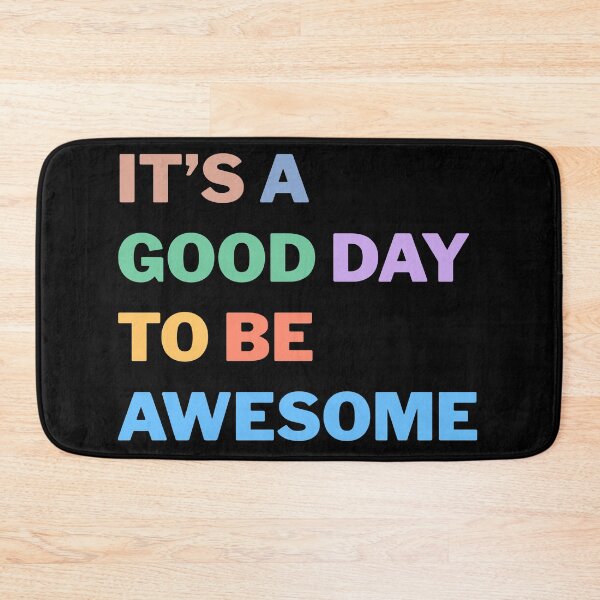 Item preview, Good Day To Be Awesome colorful saying,Motivational Gift for Friends, Cool Gift for everyone, Awesome Day,colors lovers, Vintage Retro colors, Pastel, Inspiration Quotes, Wise, Optimistic, Good Day designed and sold by Fashion Art Gifts ⭐⭐⭐⭐⭐.
