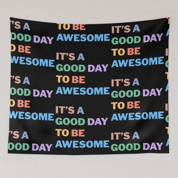 Item preview, Good Day To Be Awesome colorful saying,Motivational Gift for Friends, Cool Gift for everyone, Awesome Day,colors lovers, Vintage Retro colors, Pastel, Inspiration Quotes, Wise, Optimistic, Good Day designed and sold by Fashion Art Gifts ⭐⭐⭐⭐⭐.