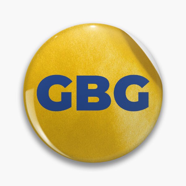 Item preview, GBG – Stilren design med rund gul bakgrund designed and sold by GBGMotiv.