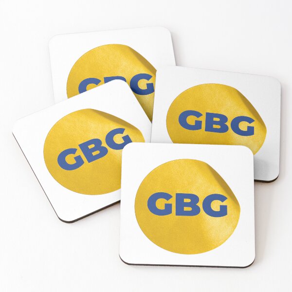 Item preview, GBG – Stilren design med rund gul bakgrund designed and sold by GBGMotiv.