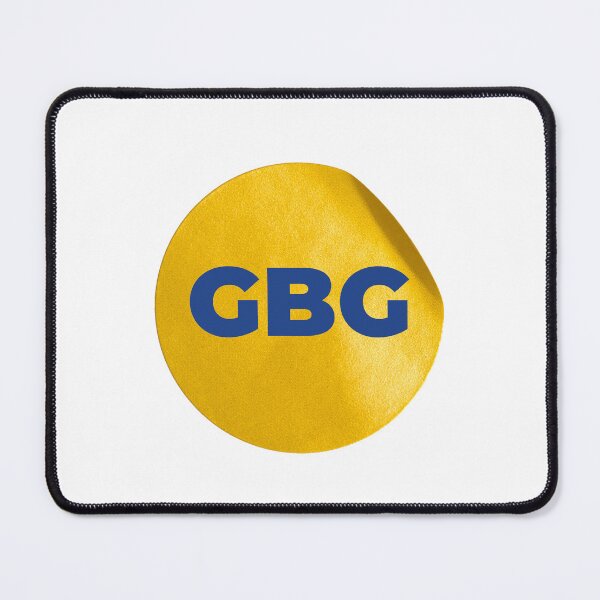 Item preview, GBG – Stilren design med rund gul bakgrund designed and sold by GBGMotiv.