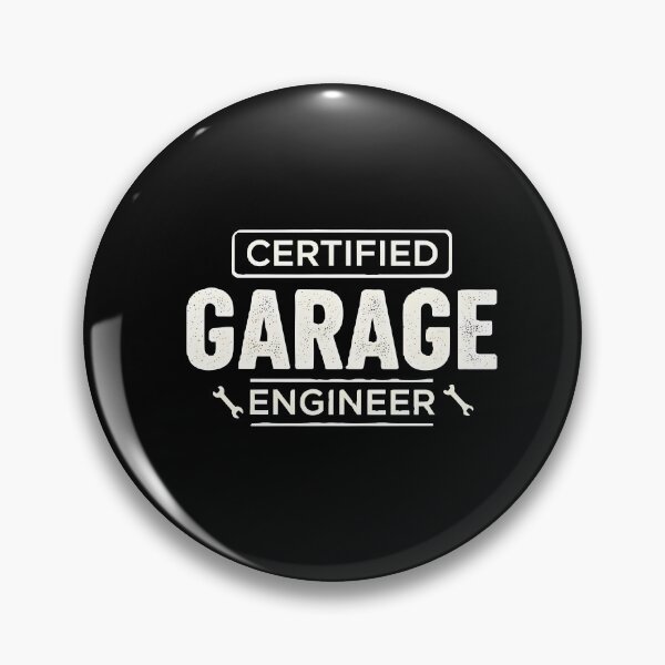 Item preview, Certified Garage Engineer - The Ultimate Minimalist's Emblem designed and sold by DMNindustries.