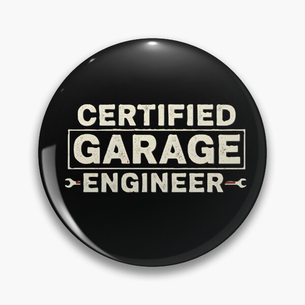 Item preview, Certified Garage Engineer - Minimalist & Bold Emblem designed and sold by DMNindustries.