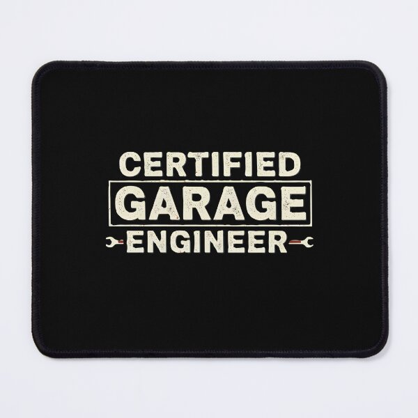 Item preview, Certified Garage Engineer - Minimalist & Bold Emblem designed and sold by DMNindustries.