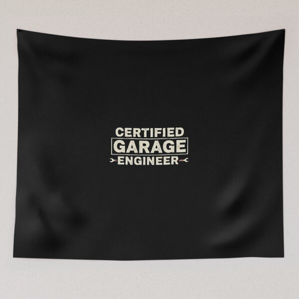 Item preview, Certified Garage Engineer - Minimalist & Bold Emblem designed and sold by DMNindustries.