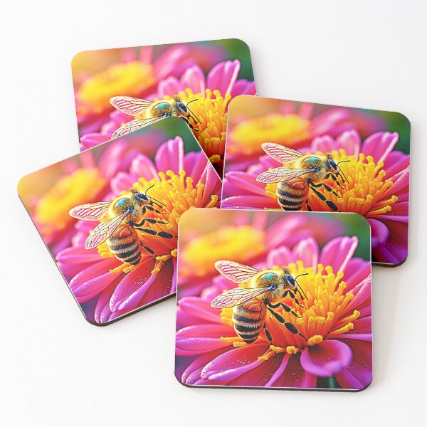 Item preview, Vibrant Bee on Bloom Design designed and sold by Health And Fitness Posts e-Store.