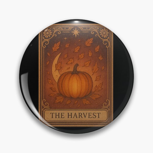 Item preview, The Harvest Tarot Card | Mystical Pumpkin Fall Art Sticker or Wall Print designed and sold by HerDreamCodes.
