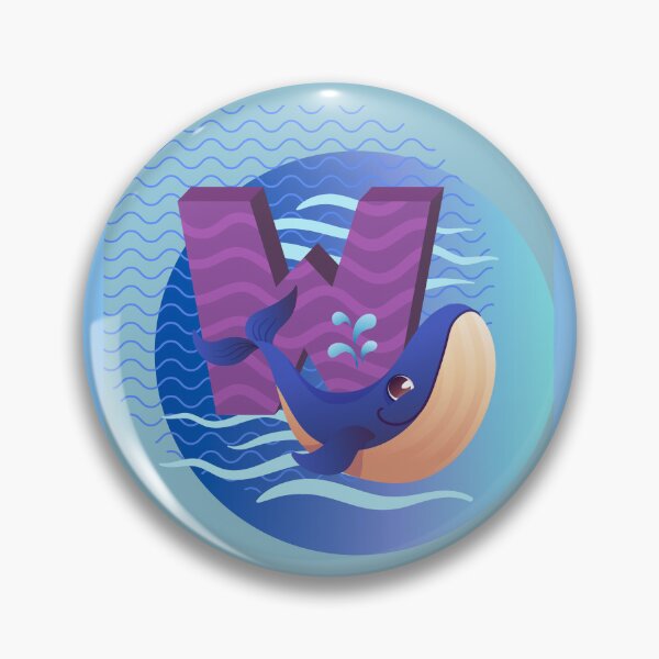 Item preview,  Alphabet, W, whale, Name starting with W. designed and sold by Oksanka21.