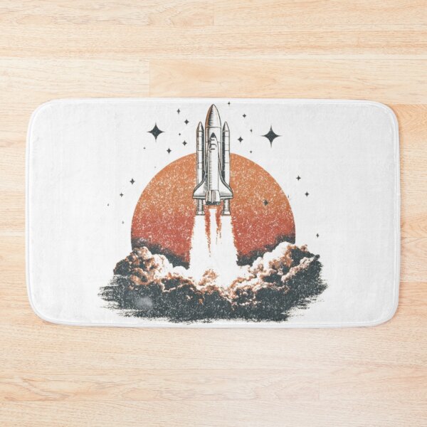 Item preview, Retro Space Shuttle Launch – Vintage Rocket Aesthetic Design designed and sold by AlexLineArt.