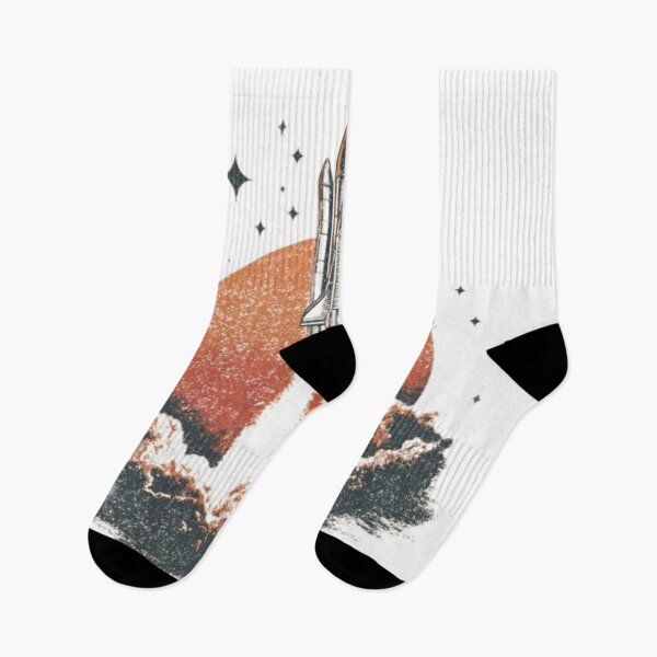 Item preview, Retro Space Shuttle Launch – Vintage Rocket Aesthetic Design designed and sold by AlexLineArt.
