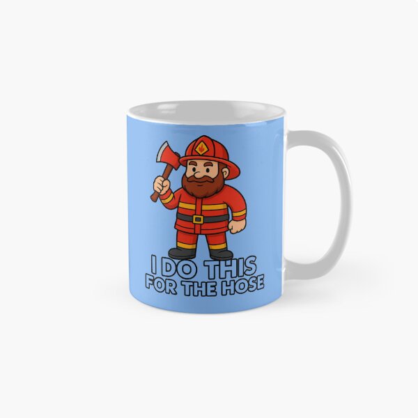 Item preview, Funny Firefighter Cartoon designed and sold by ArtComixHaven.