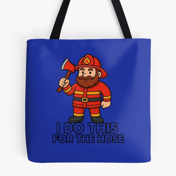 Item preview, Funny Firefighter Cartoon designed and sold by ArtComixHaven.