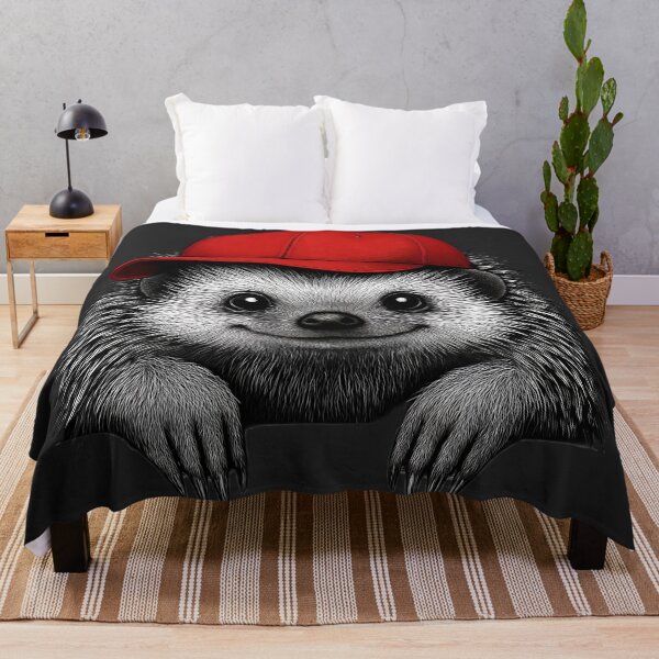 Item preview, Cool Hedgehog in Red Cap – Cute Animal  designed and sold by SkyTastic.